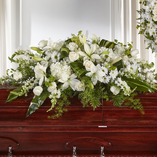  Abundance Casket Spray from Fabbrini's Flowers in Hoffman Estates, IL